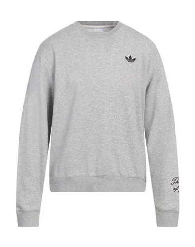 Adidas Originals By Wales Bonner Man Sweatshirt Light Grey Size Xl Cotton, Recycled Polyester