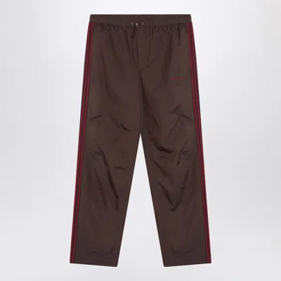 Adidas Originals By Wales Bonner Nylon Jogging Trousers In Brown