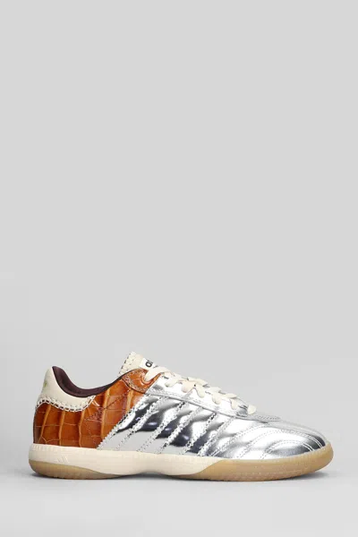Adidas Originals By Wales Bonner Samba Metallic Sneakers In Metallic Silver