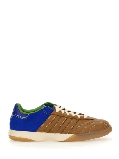 Adidas Originals By Wales Bonner Samba Millennium Sneaker In Desert/team Royal Blue/crew Green