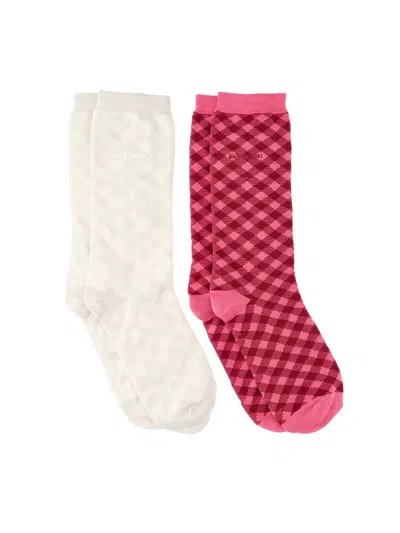 Adidas Originals By Wales Bonner Set 2 Socks With Check Pattern In Multi