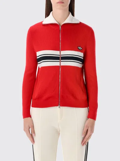 ADIDAS ORIGINALS BY WALES BONNER SWEATER ADIDAS ORIGINALS BY WALES BONNER WOMAN COLOR RED,H74646014