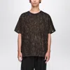 Adidas Originals By Wales Bonner T-shirt Song For The Mute Adi006 Black/wild Brown In Brown