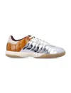 Adidas Originals By Wales Bonner Samba Metallic Sneakers In Silver Leather In Metallic Silver