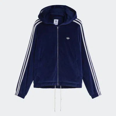Adidas Originals By Wales Bonner Wb Velour Track Jacket Clothing In Blue