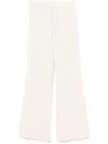 Adidas Originals Cable-knit Track Pants In Neutrals