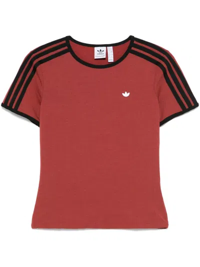 Adidas Originals Cali T-shirt In Burgundy