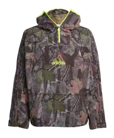 Adidas Originals Camo Jacket Q1 In Olive Formation