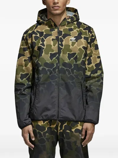 Adidas Originals Camouflage Windbreaker Jacket In Multi