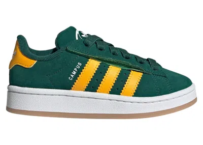 Pre-owned Adidas Originals Campus 00s Comfort Closure Camp Sneakers In Collegiate Green/crew Yellow/cloud White