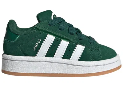 Pre-owned Adidas Originals Campus 00s Comfort Closure Camp Sneakers In Dark Green/cloud White/gum In Multi
