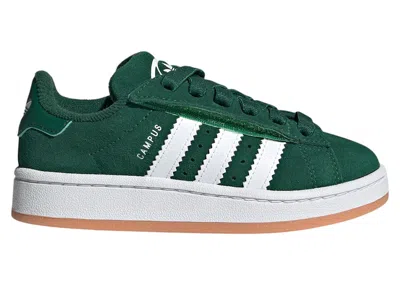 Pre-owned Adidas Originals Campus 00s Comfort Closure Camp Sneakers In Dark Green/cloud White/gum In Multi