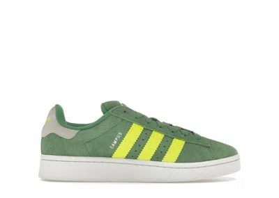 Pre-owned Adidas Originals Campus 00s (kids) Sneakers In Preloved Green/solar Yellow/cloud White In Multi