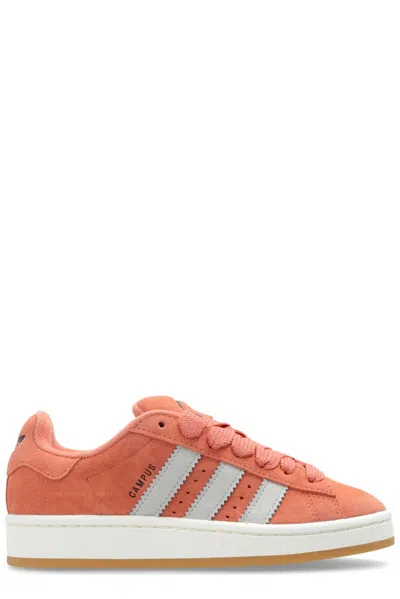 Adidas Originals Lace-up Suede Sneakers In Orange