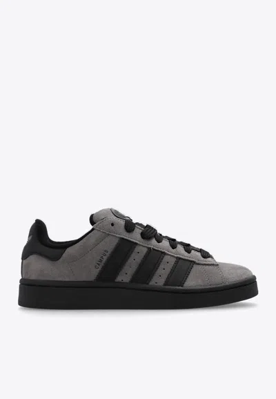 Adidas Originals Womens Adidas Campus 00s Brand-stripe Low-top Suede Trainers In Grey