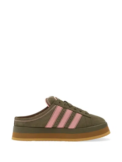 Adidas Originals Campus 00s Three-stripes Platform-sole Slippers In Multi