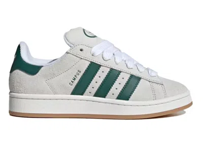 Pre-owned Adidas Originals Campus 00s (women's) Sneakers In Crystal White/core White/collegiate Green
