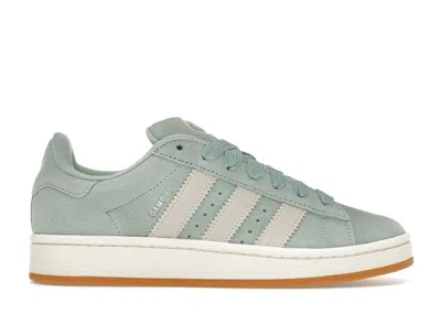 Pre-owned Adidas Originals Campus 00s (women's) Sneakers In Hazy Green/off White