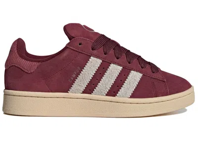 Pre-owned Adidas Originals Campus 00s (women's) Sneakers In Shadow Red/off White/preloved Crimson