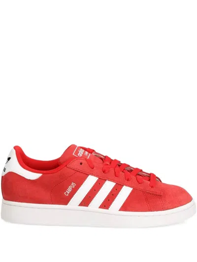 Adidas Originals Gazelle Logo-print Sneakers In Red