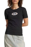 Adidas Originals Campus 2000 Cutout Logo T-shirt In Black