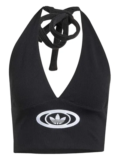 ADIDAS ORIGINALS CAMPUS 2000 HALTERNECK RIBBED TOP