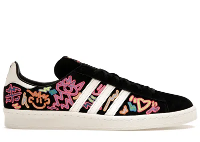 Pre-owned Adidas Originals Campus 80s Kris Andrew Small Pride Collection Sneakers In Off White/core Black