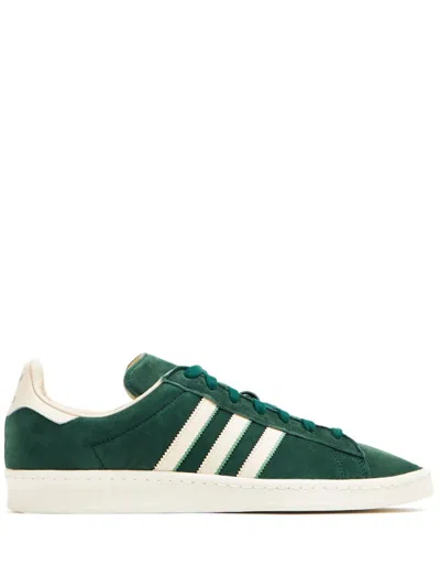 Adidas Originals Campus 80s Lace-up Suede Sneakers In Green