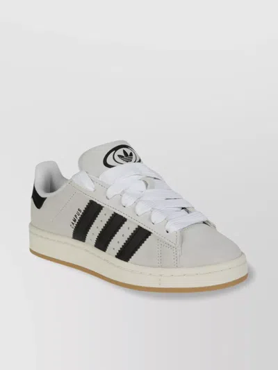 ADIDAS ORIGINALS CAMPUS RUBBER SOLE SNEAKERS WITH CONTRAST STRIPES