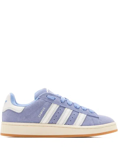 Adidas Originals Campus Suede 3-stripes Sneakers In Blue