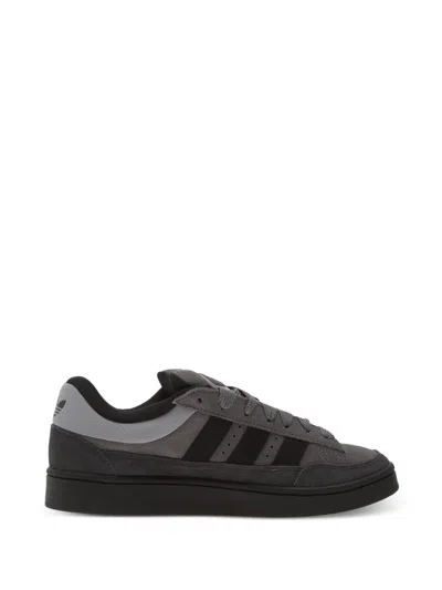 Adidas Originals Campus Three-stripe Sneakers In Gray
