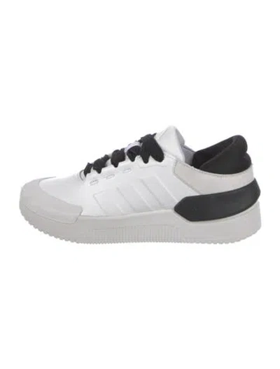 Pre-owned Adidas Originals Canvas Athletic Sneakers In Black