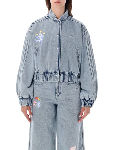 Adidas Originals Care Bears Graphic Denim Jacket In Blu