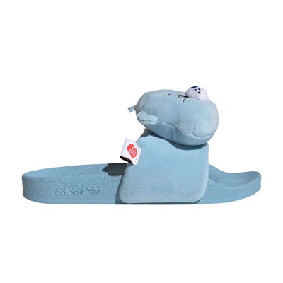 Pre-owned Adidas Originals Care Bears X Adidas Wmns Adilette Slide 'clear Sky' | Blue | Women's Size 9.5