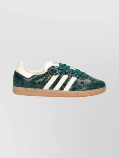 Adidas Originals Casual Low Top Sneakers With Rubber Sole In Green