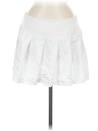 Pre-owned Adidas Originals Casual Skirt In White