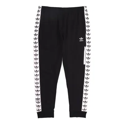 Adidas Originals Casual Sports Ribbed Long Pants Black