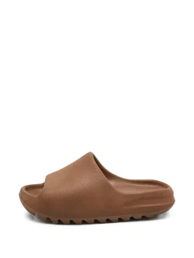 Pre-owned Adidas Originals Chunky Slides In Brown