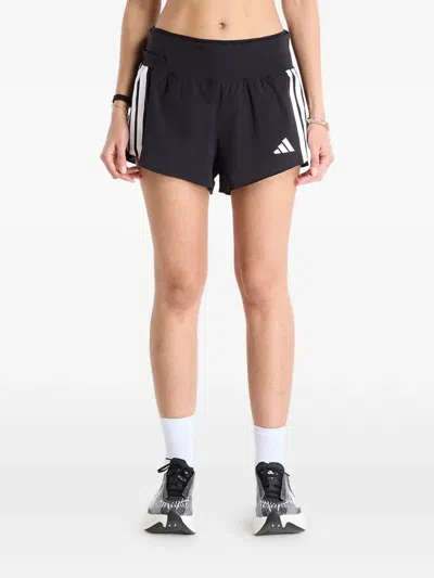 Adidas Originals Climacool Side-stripe Running Shorts In Black