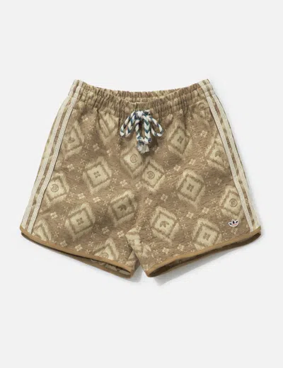 Adidas Originals X Clot Ikat Drawstring Shorts In Brown