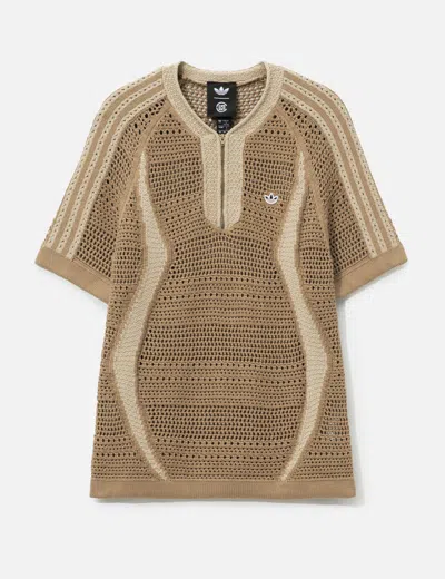 Adidas Originals Clot X  Knit Jersey By Edison Chen In Brown