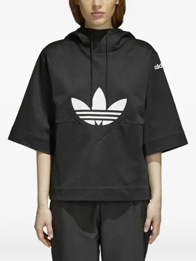 Adidas Originals Clrdo Logo-detail Hoodie In Black