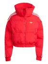 Adidas Originals Adicolor Puffer Jacket In Red