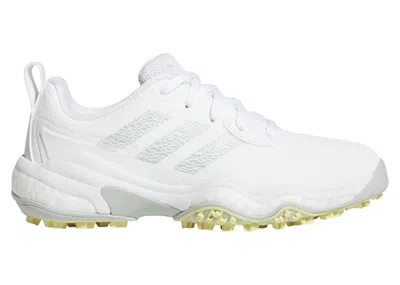 Pre-owned Adidas Originals Codechaos 25 Spikeless Golf (women's) Sneakers In Cloud White/wonder Silver/powder Yellow