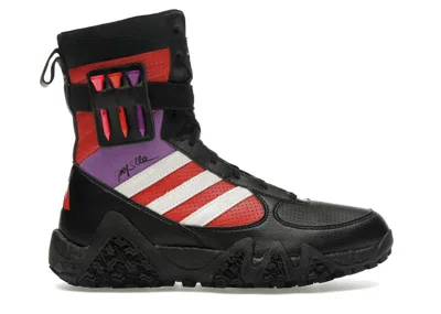 Pre-owned Adidas Originals Codechaos Golf Boot Jay3lle (women's) Sneakers In Core Black/cloud White/vivid Red