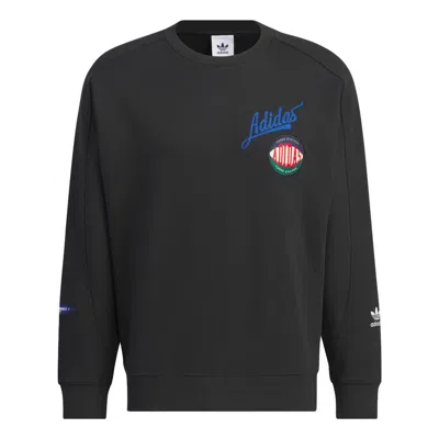 Adidas Originals Collegiate Badgework Crew Sweatshirt 'black'