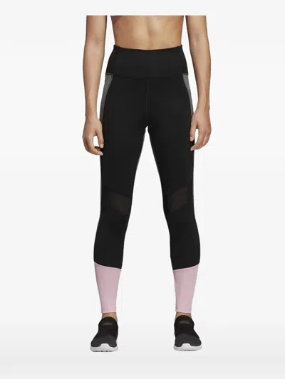 Adidas Originals Colour-block Leggings In Black
