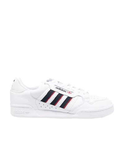 Adidas Originals Continental 80 Stripes Sneakers In White
