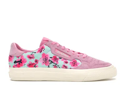 Pre-owned Adidas Originals Continental 80 Vulc Arizona Iced Tea Flower (women's) Sneakers In Pink/teal/white In Multi
