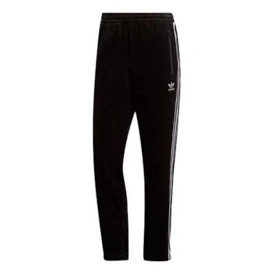 Adidas Originals Cord Bb Tp Retro Corduroy Stripe Casual Sports Long Pants Black